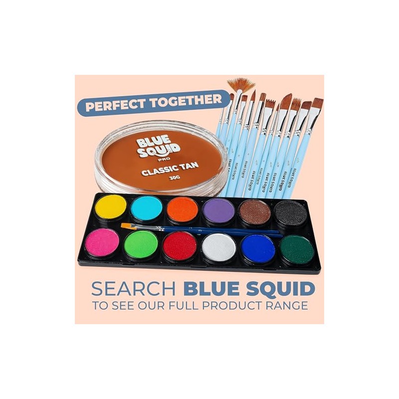 Blue Squid PRO Make-Up Face Paint and Body Paint, Classic