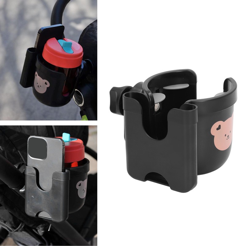 Stroller Cup Holder Portable Universal Cute Pattern Bottle Holder with