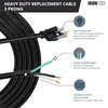 Iron Forge Cable 12 Gauge Power Cord Replacement - 6ft,15
