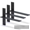 Floating Shelf Bracket 3/8" Thick Heavy Duty Shelf Brackets 3