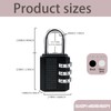 Zahlenschloss Vorhängeschloss Set – 2 Stück (Schwarz & Silber), Vorhängeschloss