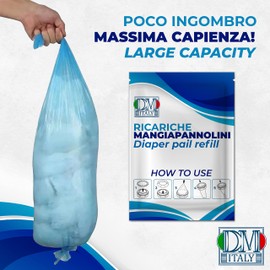 9 x Foppapedretti Compatible Nappy Pail Refills - 9 Scented Durable Envelopes