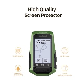 WUNIAK Screen Protector for MEILAN Navihood L1 GPS Bike Computer, High-definition Scratch Resistant Film,Bubble Free HD Clear with Easy Installation Kit,(3 Pack).