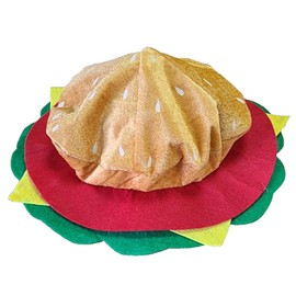 Kirei Sui Food Hats Hamburger Pizza Taco French Fries Party Dress Up Funny Hat Costume for Adults (Hambuger)