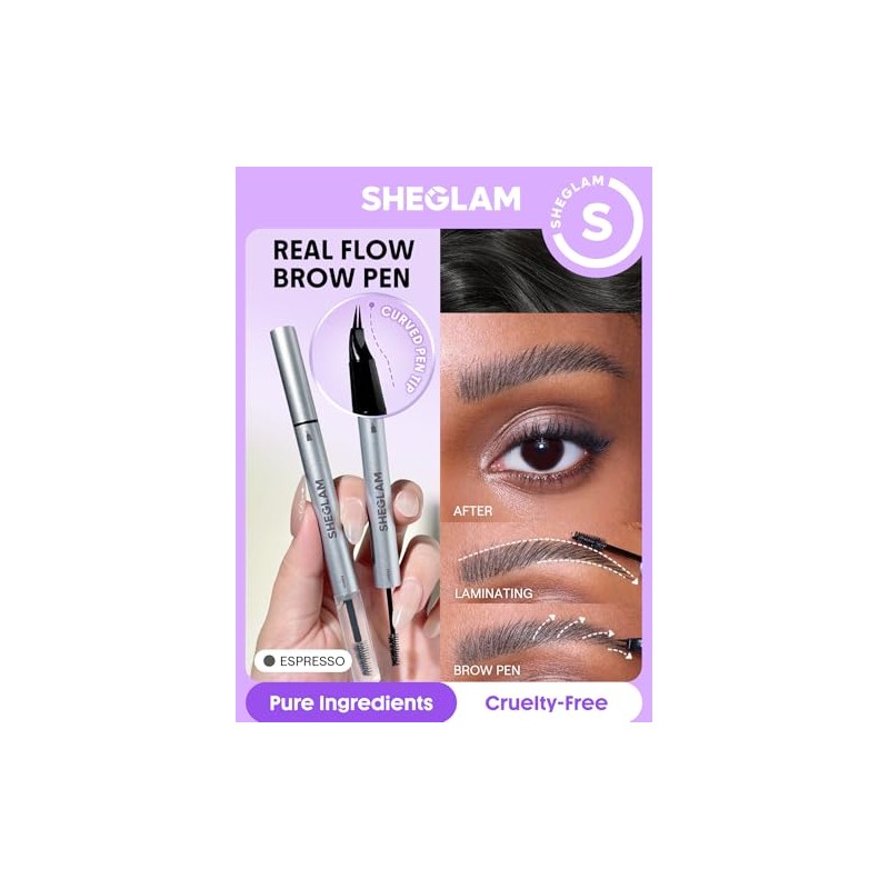 SHEGLAM Lápiz de Cejas Laminador Real Flow - Espresso
