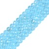 6mm Blue Topaz Faceted Gemstone Round Loose Beads Strand 15.5-16"