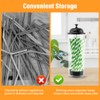 Straw Holder,Plastic Drinking Straws Container with Lid,Clear Drink Tubes Dispenser,for