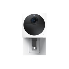 Wyze Cam Outdoor Starter Bundle v2 (Includes Base Station and 1 Camera), 1080p HD Indoor/Outdoor Wire-Free Smart Home Camera with Color Night Vision, 2-Way Audo, Works with Alexa & Google, White