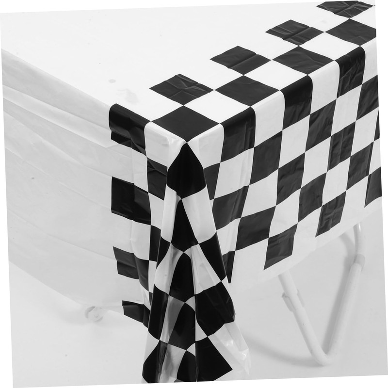WHAMVOX 2pcs Gingham Racing Tablecloth Rectangular Checkered Table Cover Elegant