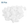 Sourcing Map 50Pcs PVC Rubber End Caps, 10mm ID, White