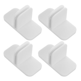 Unomor Kitchen Drawer Divider Clips 4Pcs Plastic Support Clamps for Securely Holding Drawer Organizers and Cutlery Accessories in Vanity and Kitchen Drawers