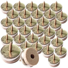 AGT Set of 32 Felt Pads for Furniture and Furniture Feet Diameter 25 mm