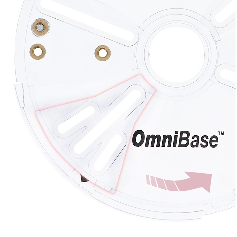 Milescraft 6202 Omni Base – Universal 7” Router Base Plate,
