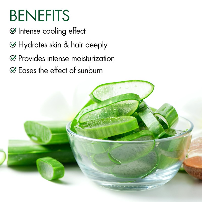 Majestic Pure Aloe Vera Gel for Face and Hair -