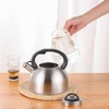 3L Stainless Steel Whistling Kettle with Insulated Handle, Quick Boiling