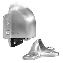 Rockwood 085843 491.26D Automatic Door Holder with Stop, Satin Chrome Finish