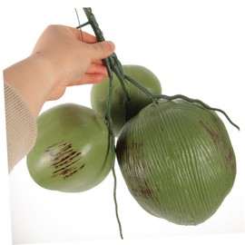 Holibanna 1 Bunch Artificial Coconut Jungle Decorations Fake Coconuts Decoration Coconut Adornments Fake Food