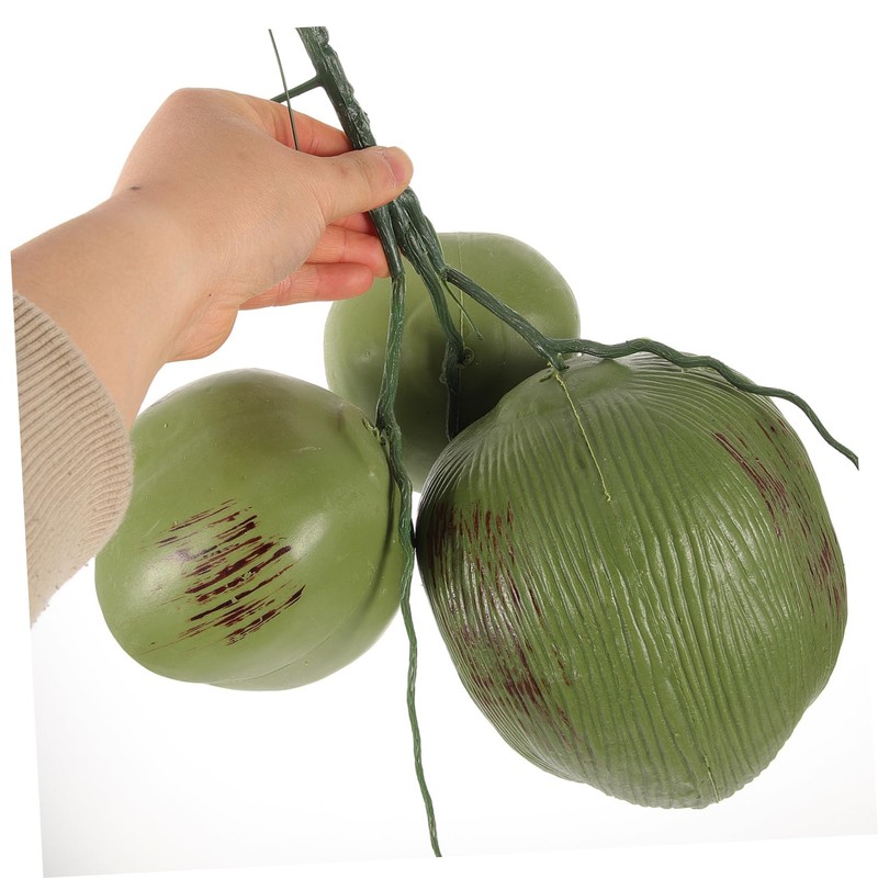 Holibanna 1 Bunch Artificial Coconut Jungle Decorations Fake Coconuts Decoration