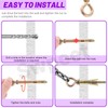 Swpeet 8Pcs M6 Thread Wall Concrete Brick Expansion Screws Closed