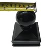 2.5" x 2.5" Aluminium Ball Top Post Cap for Metal