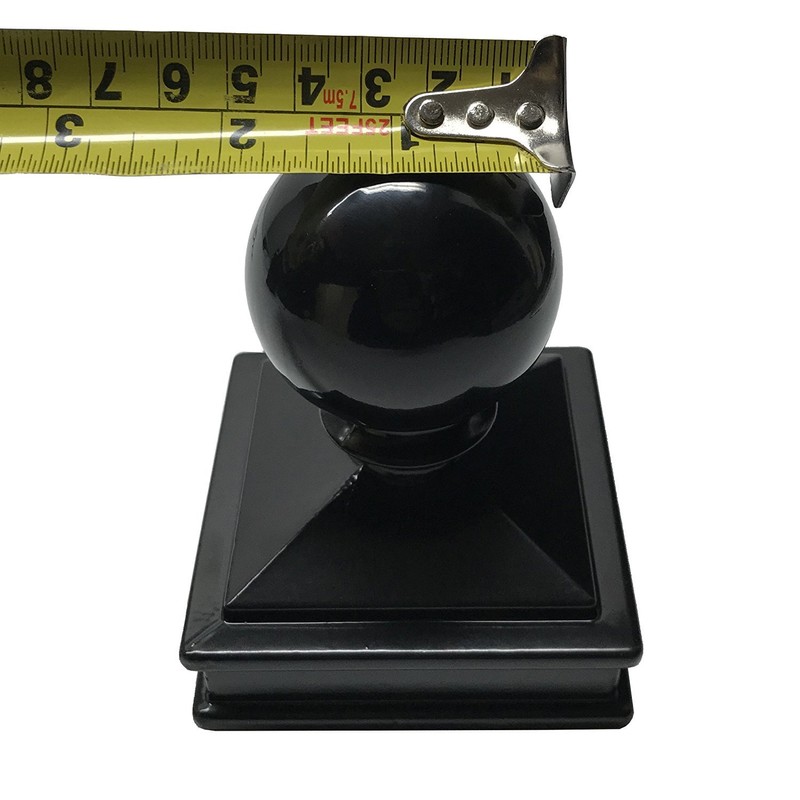 2.5" x 2.5" Aluminium Ball Top Post Cap for Metal