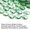 YIYA Green Flat Marble Decorative Beads Glass Gems for Home