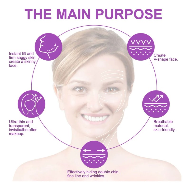 Cinta Transparente Anti Arrugas Elevación Facial Reafirmante