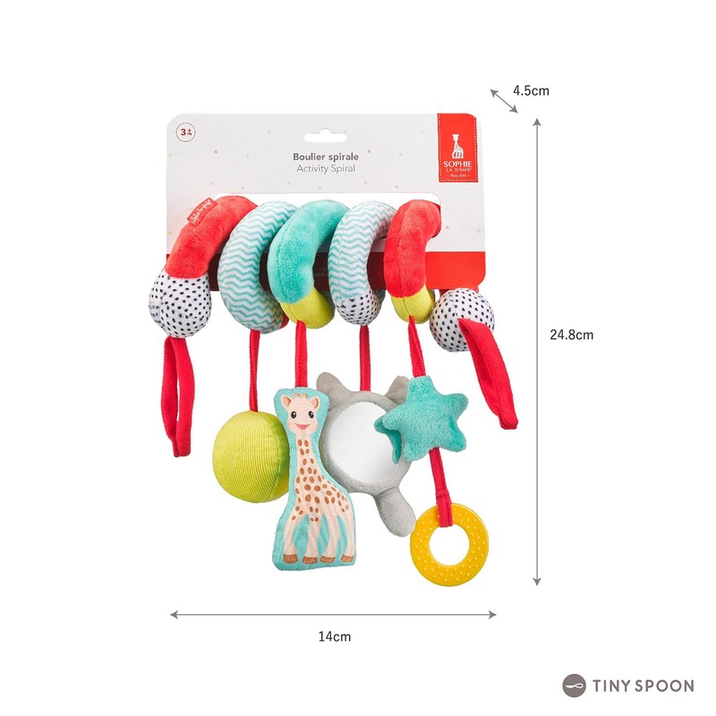 Sophie la Girafe - Abakus Spiral Toy Pushchair 230831, Multi-Colour,