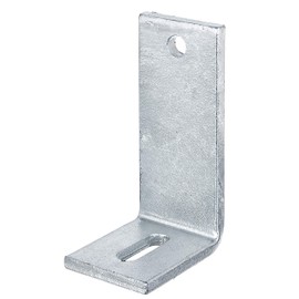 Adjustable Bracket with Slot for Fixing in Concrete Galvanized 80 x 150 x 60 mm / 1 Stk.