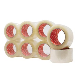 8NET Clear Packing Tape, 2.6 mil 2" x 110 yds (330 ft), Industrial Shipping Moving Carton Sealing Tapes, 36 Rolls