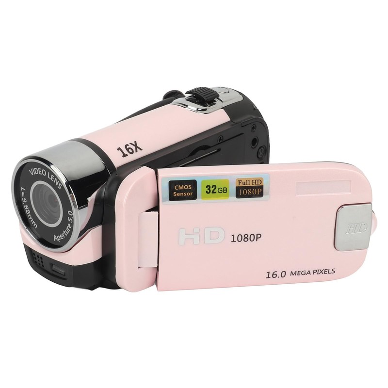 Cocoarm 16MP Digitalkamera, Videokamera-Recorder mit Elektronischem Verschluss für Reise- und