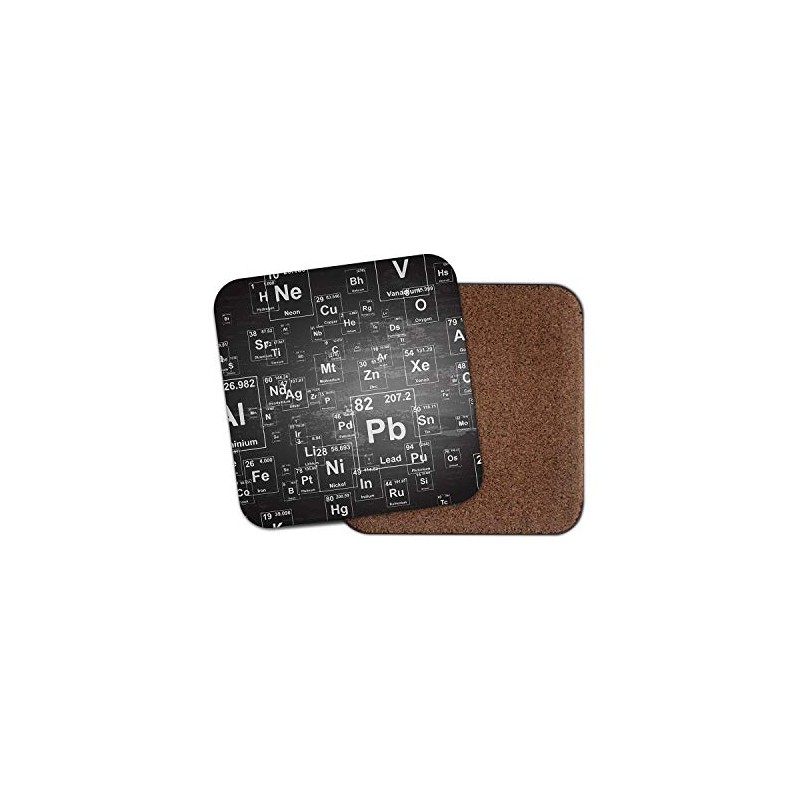1 x Periodic Table Drinks Coaster - Science Elements Chemist