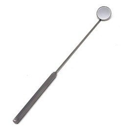 Laryngeal Boilable Hygiene Dental 24mm Mirror with Handle #5, Total Length 8.5"