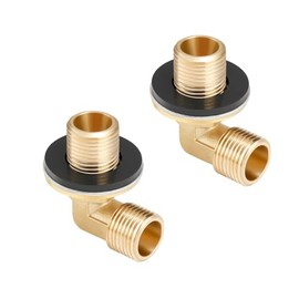 Watflow Brass Wall Mount Fauct, Commercial Sink Fauct Installation Kit for Stainless Steel Commercial Kitchen Prep & Utility Sink, 2 Pcs