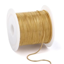 33 Feet Gold Snake Chains Roll, 1mm 18K Gold PVD Plated 304 Stainless Steel Round Snake Chain Bulk Spool for Jewelry Making DIY Craft