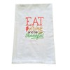 Unbranded Thanksgiving Kitchen Tea Towel Machine Embroidered Flour Sack 100%