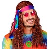Widmann 50077 Halskette Hippie Erwachsene, Unisex, 60er-Jahre, Disco, Mottoparty, Karneval,