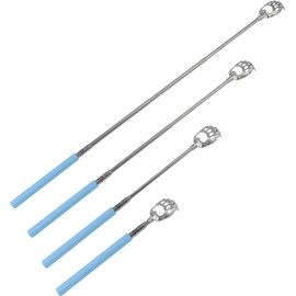 Extending Back Scratcher Claw Portable Telescopic Stainless Steel Metal Massager Men Women Red Blue Purple Extendable 21.5-57 cm