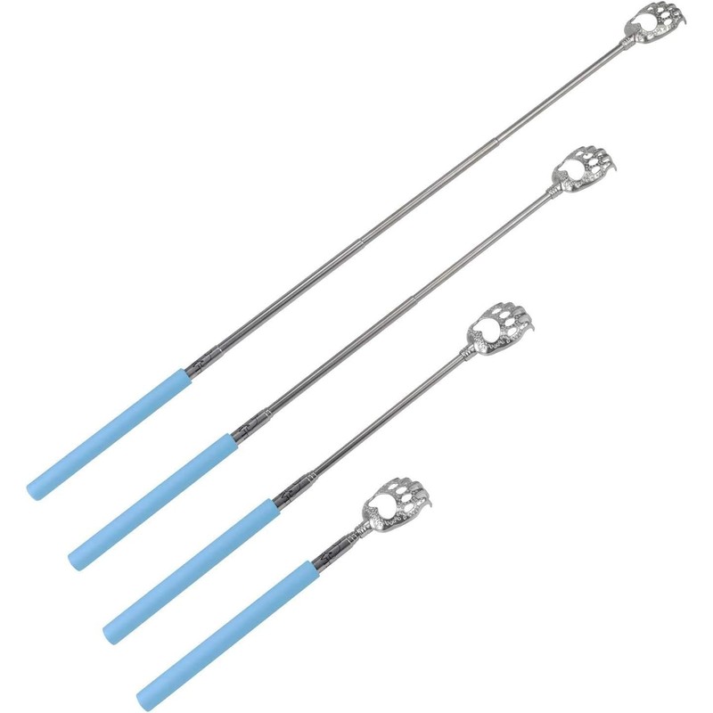Extending Back Scratcher Claw Portable Telescopic Stainless Steel Metal Massager