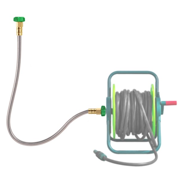 3FT Short Garden Hose with Female to Female Connector,Metal Leader