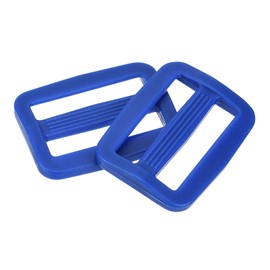 sourcing map 25Pcs Plastic Slide Buckle, 1" Tri-Glides Slides, Adjustable Webbing Buckles Fasteners for Backpack Purse Belt Webbing Strap, Blue