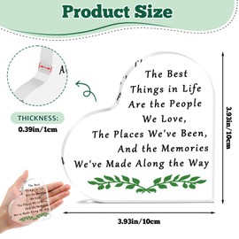 Inspirational Quote Acrylic Plaque Encouragement Gifts for Family Friends Colleague Home Office Bedroom Decor Motivational Gifts for Bestie Sister Cousin Desk Decor Signs Family Room Decor