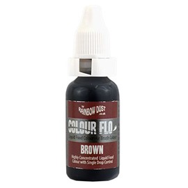 Rainbow Dust ColourFlo Airbrush Ready Food Colouring - Brown