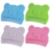 4 Pieces of Bear Fetal Hair Comb, Cradle Hat Comb,