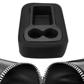 JOYTUTUS Center Console Cover Compatible with 2007-2014 Silverado Sierra Avalanche Yukon Tahoe Suburban Jump Seat, Leather Arm Rest Armrest Cover for Car, Middle Console Cover, Car Arm Rest Cover