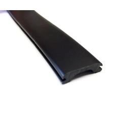 Automotive Authority LLC Narrow 0.6" RV Marine Camper Vinyl Insert Trim Mold Screw Cover (Black, 100 ft)