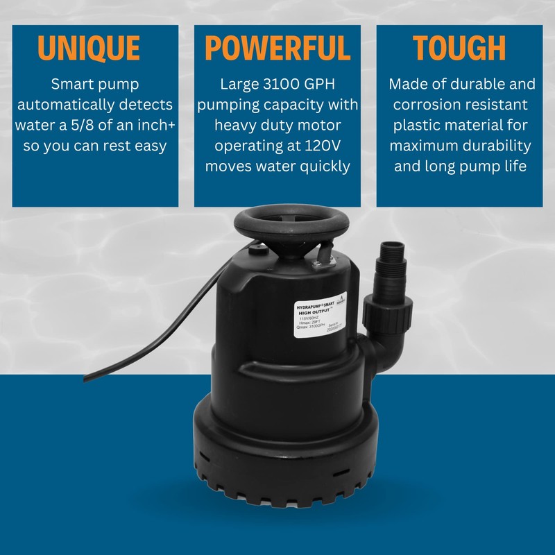 Watershed Innovations HydraPump Smart High Output Automatic Pump - Submersible