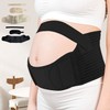 HL] Belly Support Maternity Belt Support Belt Black/2XL