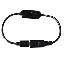 Disscool USB C to USB C Switch Cable, Type C USB 3.1 Extension Cables 22AWG 3A 30V Touch Switch Push-in Key Switch Cable for Laptop(0.3m/0.98ft)