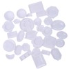 tomtask Dollhouse Miniature Plastic Plates Plates Plates Set of 33